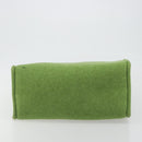 FENDI Tote Bag Wool Green Auth bs36321A-5