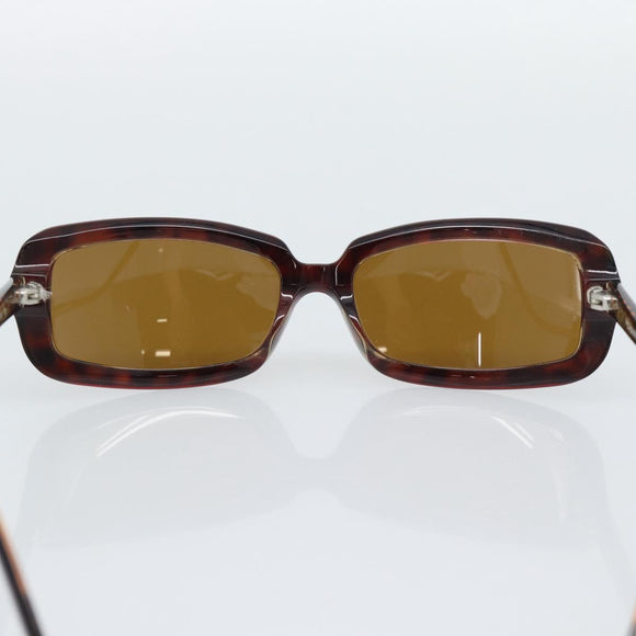 CHANEL Sunglasses Plastic Red Silver CC Auth bs36323