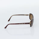 CHANEL Sunglasses Plastic Red Silver CC Auth bs36323-4