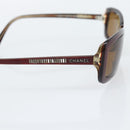CHANEL Sunglasses Plastic Red Silver CC Auth bs36323-5