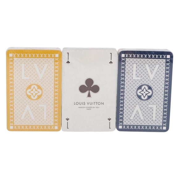 LOUIS VUITTON Cult Towaju Playing Cards Paper Red Yellow Blue LV Auth bs36324