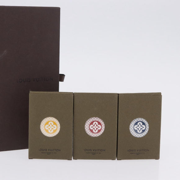LOUIS VUITTON Cult Towaju Playing Cards Paper Red Yellow Blue LV Auth bs36324