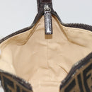 FENDI Zucca Canvas Pouch Black Brown Auth bs36325-18