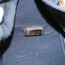 LOEWE Body Bag Leather Navy Gold Auth bs36326-11