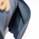 LOEWE Body Bag Leather Navy Gold Auth bs36326-22