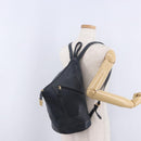 LOEWE Body Bag Leather Navy Gold Auth bs36326-23