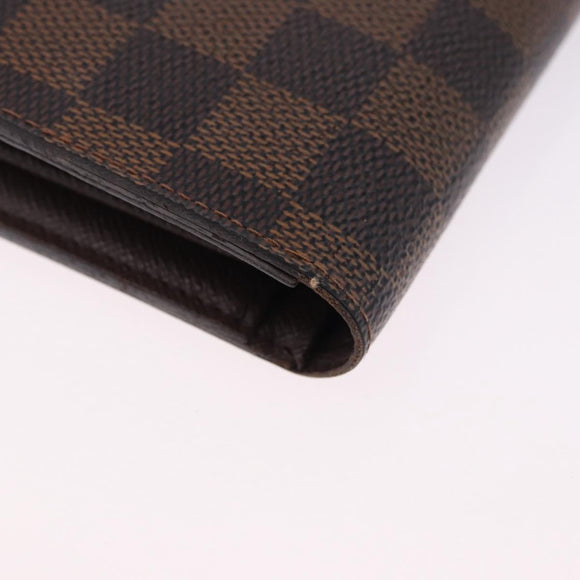 LOUIS VUITTON Damier Ebene Portefeuille Viennois Wallet N61674 LV Auth bs36328