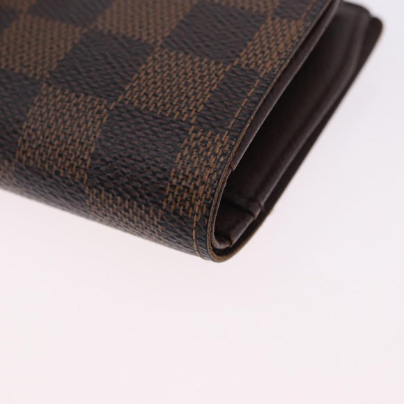 LOUIS VUITTON Damier Ebene Portefeuille Viennois Wallet N61674 LV Auth bs36328