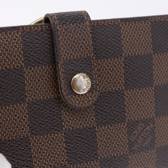 LOUIS VUITTON Damier Ebene Portefeuille Viennois Wallet N61674 LV Auth bs36328