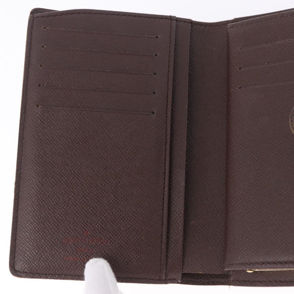 LOUIS VUITTON Damier Ebene Portefeuille Viennois Wallet N61674 LV Auth bs36328