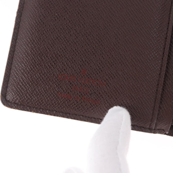 LOUIS VUITTON Damier Ebene Portefeuille Viennois Wallet N61674 LV Auth bs36328