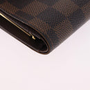 LOUIS VUITTON Damier Ebene Portefeuille Viennois Wallet N61674 LV Auth bs36328-7