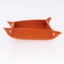 HERMES Vie de France tray Accessory Case Felt Orange Auth bs36329V-4
