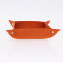 HERMES Vie de France tray Accessory Case Felt Orange Auth bs36329V-5