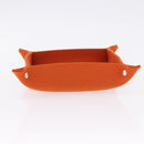HERMES Vie de France tray Accessory Case Felt Orange Auth bs36329V-7