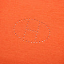 HERMES Vie de France tray Accessory Case Felt Orange Auth bs36329V-8