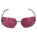 CHANEL Sunglasses Plastic Black CC Auth bs36334-2