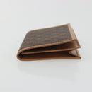 CELINE Macadam Canvas Card Case PVC Leather Brown Auth bs36336V-4