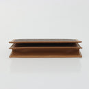 CELINE Macadam Canvas Card Case PVC Leather Brown Auth bs36336V-6