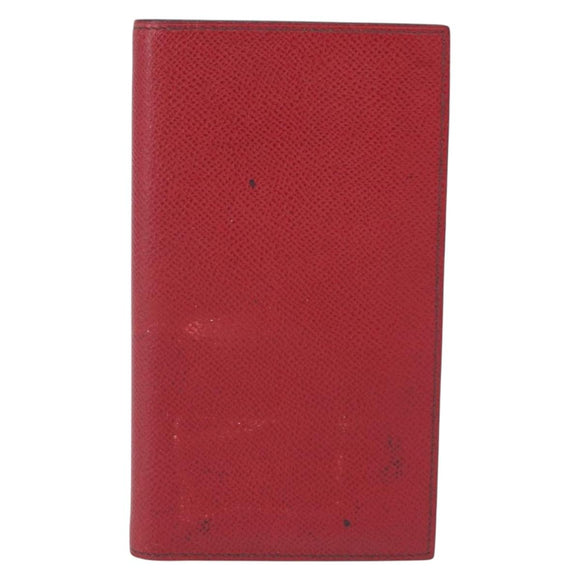 HERMES Agenda Vision Day Planner Cover Leather Red Auth bs36337