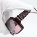 CHANEL Sunglasses Plastic Brown CC Auth bs36339-9