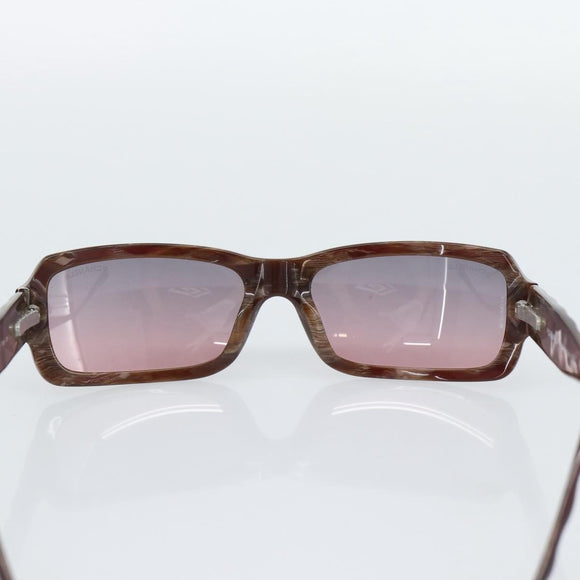 CHANEL Sunglasses Plastic Brown CC Auth bs36339