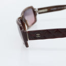 CHANEL Sunglasses Plastic Brown CC Auth bs36339-6