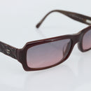 CHANEL Sunglasses Plastic Brown CC Auth bs36339-7