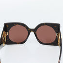 GUCCI Sunglasses Plastic Black Gold Auth bs36341-10