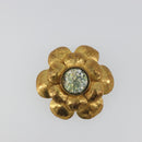 CHANEL Vintage Camellia Brooch Metal Gold Tone CC Auth bs36343V-2