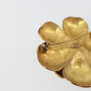 CHANEL Vintage Camellia Brooch Metal Gold Tone CC Auth bs36343V-4