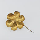 CHANEL Vintage Camellia Brooch Metal Gold Tone CC Auth bs36343V-6