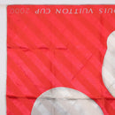 LOUIS VUITTON LV Cup 2000 Scarf Silk Red LV Auth bs36345-2