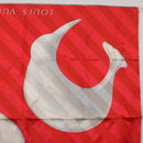 LOUIS VUITTON LV Cup 2000 Scarf Silk Red LV Auth bs36345-3