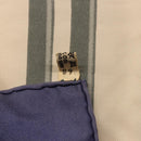 HERMES Carre 90 Scarf BRIDS De GALA Silk Blue Auth bs36346-15