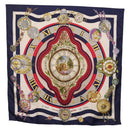 HERMES Carre 90 Scarf Parmi ls Fleurs Je Compte Les Heures Silk Auth bs36347-1