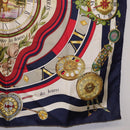 HERMES Carre 90 Scarf Parmi ls Fleurs Je Compte Les Heures Silk Auth bs36347-10