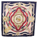 HERMES Carre 90 Scarf Parmi ls Fleurs Je Compte Les Heures Silk Auth bs36347-13