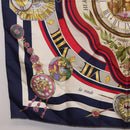 HERMES Carre 90 Scarf Parmi ls Fleurs Je Compte Les Heures Silk Auth bs36347-8
