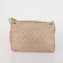 GUCCI GG Canvas Shoulder Bag 2 Set Beige Pink Auth bs36348-11