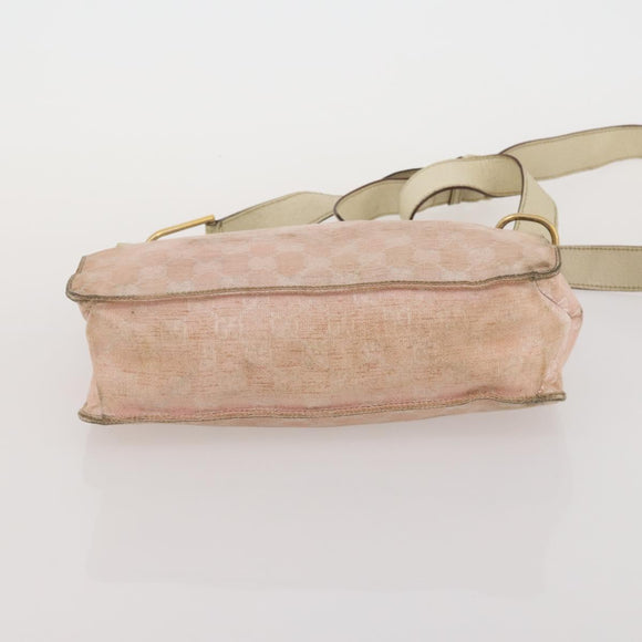 GUCCI GG Canvas Shoulder Bag 2 Set Beige Pink Auth bs36348
