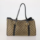 GUCCI GG Canvas Shoulder Bag 2 Set Beige Pink Auth bs36348-3