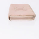 CHANEL Wallet Leather Caviar Skin 3 Set Black Pink Yellow CC Auth bs36349-10
