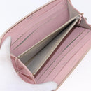 CHANEL Wallet Leather Caviar Skin 3 Set Black Pink Yellow CC Auth bs36349-14