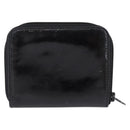 CHANEL Wallet Leather Caviar Skin 3 Set Black Pink Yellow CC Auth bs36349-3