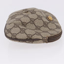 GUCCI GG Supreme Web Sherry Line Clutch Bag PVC 2 Set Beige Auth bs36351-12