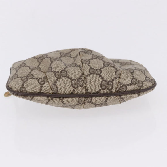 GUCCI GG Supreme Web Sherry Line Clutch Bag PVC 2 Set Beige Auth bs36351