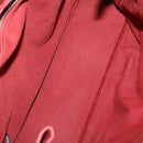 HERMES Hand Bag Canvas 2 Set Red Black Auth bs36352-17