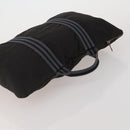 HERMES Hand Bag Canvas 2 Set Red Black Auth bs36352-5