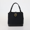 SAINT LAURENT Hand Bag Leather Canvas 2 Set Black Beige Auth bs36353-11